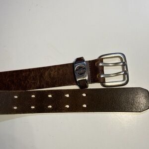 Point Zero Leather Belt Sz Small Made in Canada